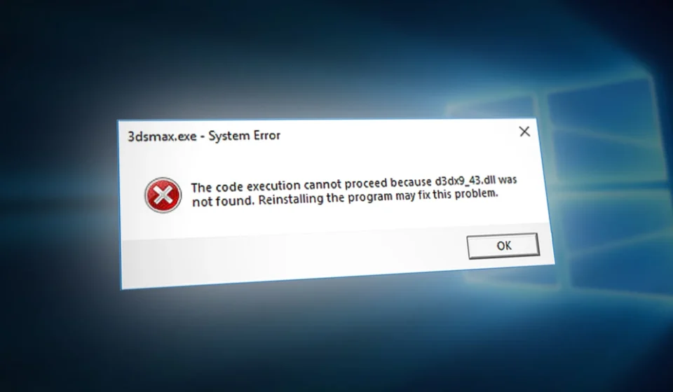 Решение ошибки Отсутствует d3dx9_43.dll