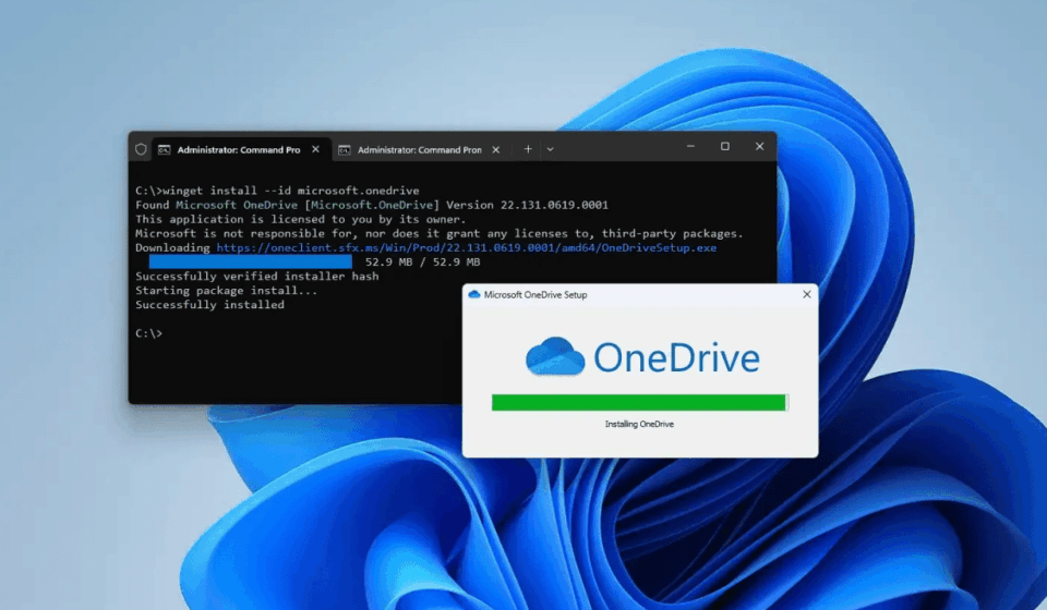 Удалить OneDrive Windows 11