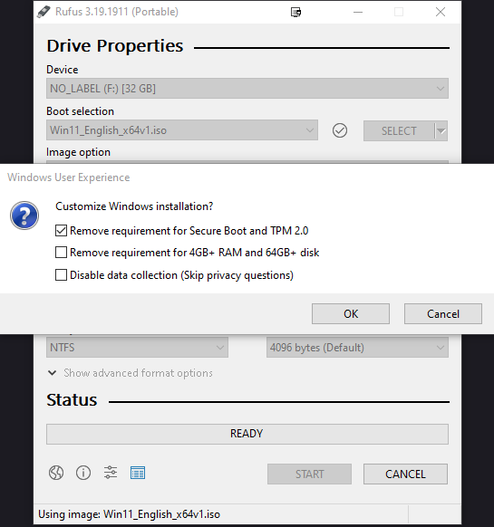 Remove requirement for an online Microsoft account
